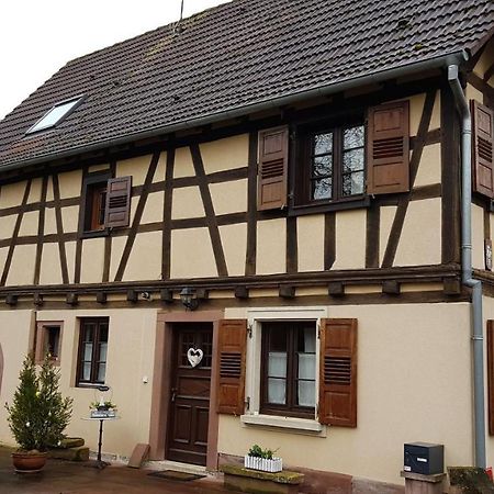 Gite Au Petit Ruisseau-Etage Et Combles-Maison Alsacienne 4 Personnes 4 Nuitees Minimum Langensoultzbach Exteriör bild