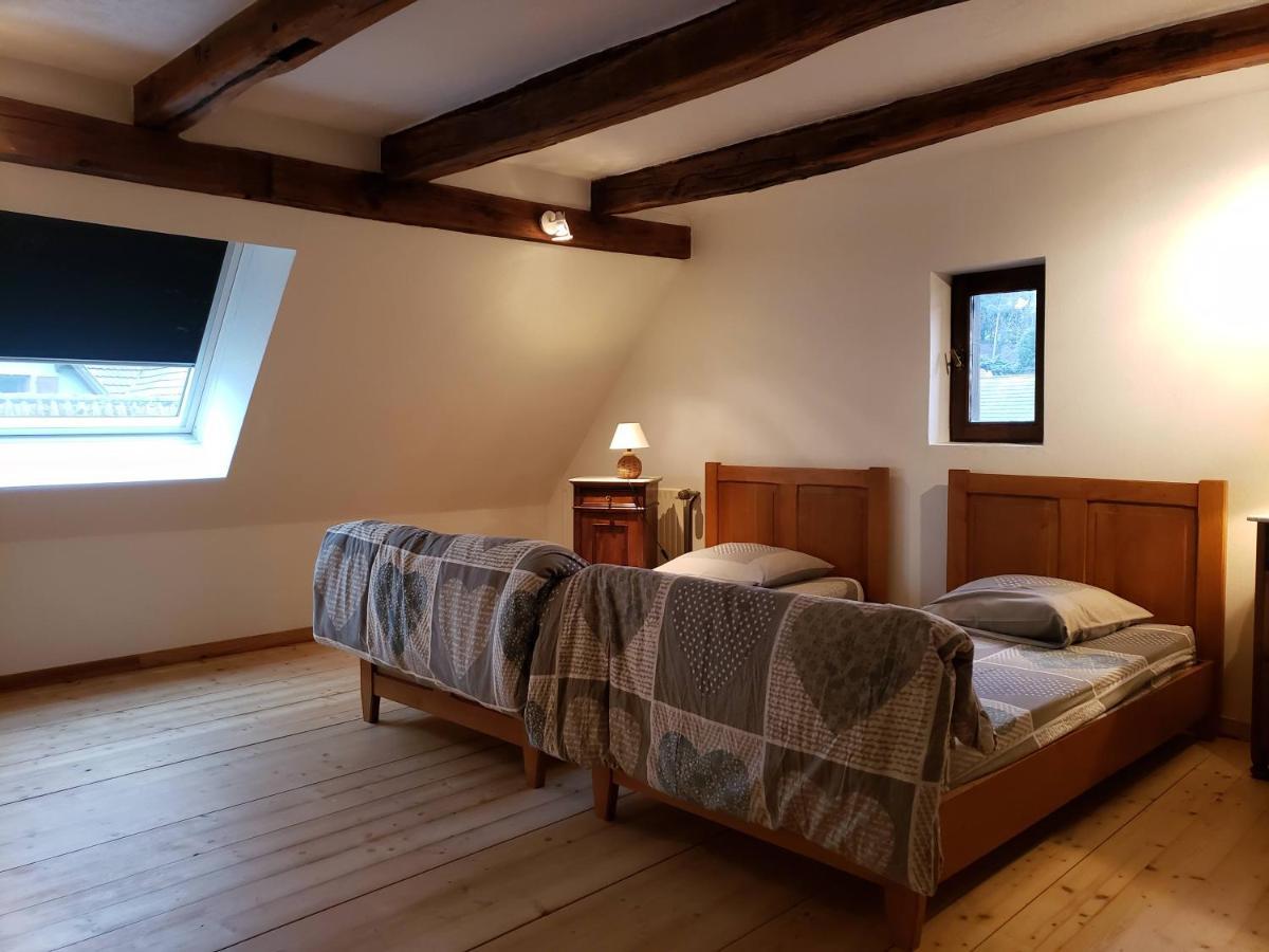 Gite Au Petit Ruisseau-Etage Et Combles-Maison Alsacienne 4 Personnes 4 Nuitees Minimum Langensoultzbach Exteriör bild
