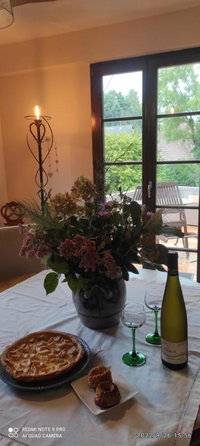 Gite Au Petit Ruisseau-Etage Et Combles-Maison Alsacienne 4 Personnes 4 Nuitees Minimum Langensoultzbach Exteriör bild