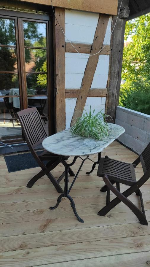 Gite Au Petit Ruisseau-Etage Et Combles-Maison Alsacienne 4 Personnes 4 Nuitees Minimum Langensoultzbach Exteriör bild